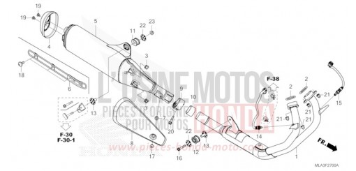 EXHAUST MUFFLER CMX1100DN de 2022